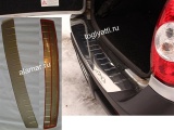 Молдинги порога багажника (накладка бампера) металл хром скотч Сhevrolet Niva Bertone с 2009г.